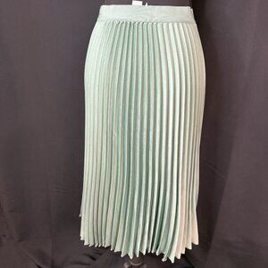 Sage Green Pleated Midi Skirt | New | Feminine Minimalist Skirt